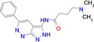 4-Dimethylamino-N-(5-phenyl-1H-pyrazolo[3,4-c]pyridazin-3-yl)-butyramide
