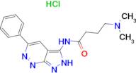 4-Dimethylamino-N-(5-phenyl-1H-pyrazolo[3,4-c]pyridazin-3-yl)-butyramide; hydrochloride