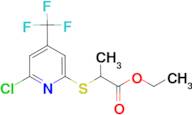 2-(6-Chloro-4-trifluoromethyl-pyridin-2-ylsulfanyl)-propionic acid ethyl ester