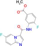 4-Fluoro-3-[(6-fluoro-imidazo[1,2-a]pyridine-3-carbonyl)-amino]-benzoic acid methyl ester