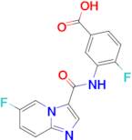 4-Fluoro-3-[(6-fluoro-imidazo[1,2-a]pyridine-3-carbonyl)-amino]-benzoic acid