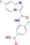 4-Fluoro-3-[(7-fluoro-imidazo[1,2-a]pyridine-3-carbonyl)-amino]-benzoic acid