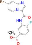 3-[(7-Bromo-imidazo[1,2-a]pyridine-3-carbonyl)-amino]-4-fluoro-benzoic acid methyl ester