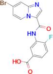 3-[(7-Bromo-imidazo[1,2-a]pyridine-3-carbonyl)-amino]-4-fluoro-benzoic acid