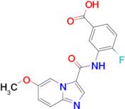 4-Fluoro-3-[(6-methoxy-imidazo[1,2-a]pyridine-3-carbonyl)-amino]-benzoic acid