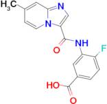 4-Fluoro-3-[(7-methyl-imidazo[1,2-a]pyridine-3-carbonyl)-amino]-benzoic acid