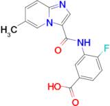 4-Fluoro-3-[(6-methyl-imidazo[1,2-a]pyridine-3-carbonyl)-amino]-benzoic acid