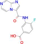 4-Fluoro-3-[(imidazo[1,2-a]pyrazine-3-carbonyl)-amino]-benzoic acid