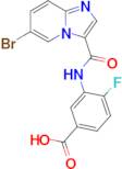 3-[(6-Bromo-imidazo[1,2-a]pyridine-3-carbonyl)-amino]-4-fluoro-benzoic acid