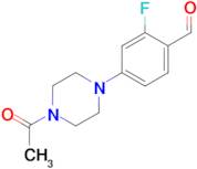 4-(4-Acetylpiperazin-1-yl)-2-fluorobenzaldehyde