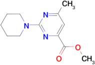 6-Methyl-2-piperidin-1-yl-pyrimidine-4-carboxylic acid methyl ester