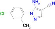 5-Amino-1-(4-chloro-2-methyl-phenyl)-1H-pyrazole-4-carbonitrile