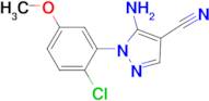 5-Amino-1-(2-chloro-5-methoxy-phenyl)-1H-pyrazole-4-carbonitrile
