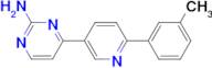 4-(6-m-Tolyl-pyridin-3-yl)-pyrimidin-2-ylamine