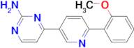 4-[6-(2-Methoxy-phenyl)-pyridin-3-yl]-pyrimidin-2-ylamine