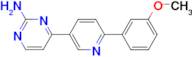 4-[6-(3-Methoxy-phenyl)-pyridin-3-yl]-pyrimidin-2-ylamine