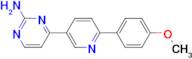 4-[6-(4-Methoxy-phenyl)-pyridin-3-yl]-pyrimidin-2-ylamine