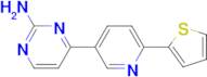 4-(6-Thiophen-2-yl-pyridin-3-yl)-pyrimidin-2-ylamine