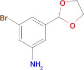 3-Bromo-5-(1,3-dioxolan-2-yl)aniline