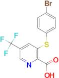 3-(4-Bromo-phenylsulfanyl)-5-trifluoromethyl-pyridine-2-carboxylic acid