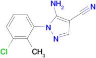 5-Amino-1-(3-chloro-2-methyl-phenyl)-1H-pyrazole-4-carbonitrile