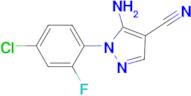 5-Amino-1-(4-chloro-2-fluoro-phenyl)-1H-pyrazole-4-carbonitrile