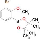 2-(3-Bromo-2-methoxyphenyl)-4,4,5,5-tetramethyl-1,3,2-dioxaborolane