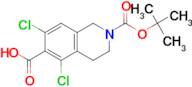 2-(tert-Butoxycarbonyl)-5,7-dichloro-1,2,3,4-tetrahydroisoquinoline-6-carboxylic acid
