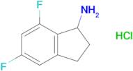 5,7-Difluoro-2,3-dihydro-1H-inden-1-amine hydrochloride