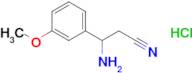 3-Amino-3-(3-methoxyphenyl)propanenitrile hydrochloride