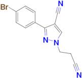 3-(4-Bromophenyl)-1-(2-cyanoethyl)-1H-pyrazole-4-carbonitrile