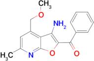 [3-Amino-4-(methoxymethyl)-6-methylfuro[2,3-b]pyridin-2-yl](phenyl)methanone