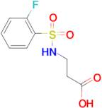 3-((2-fluorophenyl)sulfonamido)propanoic acid