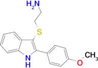 (2-{[2-(4-Methoxyphenyl)-1H-indol-3-yl]thio}ethyl)amine