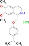 1-[(4-isopropylphenoxy)methyl]-6,7-dimethoxy-1,2,3,4-tetrahydroisoquinoline hydrochloride