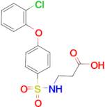 3-((4-(2-chlorophenoxy)phenyl)sulfonamido)propanoic acid