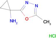1-(5-methyl-1,3,4-oxadiazol-2-yl)cyclopropan-1-amine hydrochloride