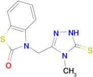 3-[(5-Mercapto-4-methyl-4H-1,2,4-triazol-3-yl)methyl]-1,3-benzothiazol-2(3H)-one