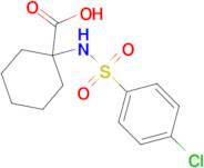 1-{[(4-Chlorophenyl)sulfonyl]amino}cyclohexanecarboxylic acid