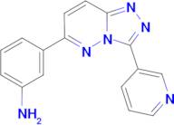 [3-(3-pyridin-3-yl[1,2,4]triazolo[4,3-b]pyridazin-6-yl)phenyl]amine