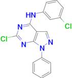 6-Chloro-N-(3-chlorophenyl)-1-phenyl-1H-pyrazolo[3,4-d]pyrimidin-4-amine