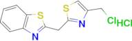 2-{[4-(Chloromethyl)-1,3-thiazol-2-yl]methyl}-1,3-benzothiazole hydrochloride