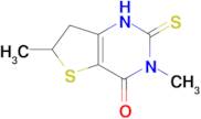 2-mercapto-3,6-dimethyl-6,7-dihydrothieno[3,2-d]pyrimidin-4(3H)-one