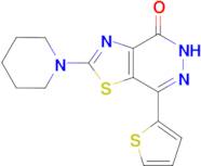 2-piperidin-1-yl-7-(2-thienyl)[1,3]thiazolo[4,5-d]pyridazin-4(5H)-one