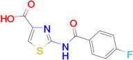 2-[(4-Fluorobenzoyl)amino]-1,3-thiazole-4-carboxylic acid