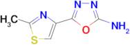 5-(2-methyl-1,3-thiazol-4-yl)-1,3,4-oxadiazol-2-amine