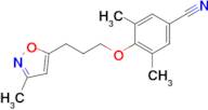 3,5-dimethyl-4-[3-(3-methylisoxazol-5-yl)propoxy]benzonitrile