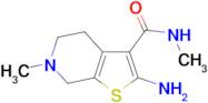 2-amino-N,6-dimethyl-4,5,6,7-tetrahydrothieno[2,3-c]pyridine-3-carboxamide