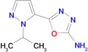 5-(1-isopropyl-1H-pyrazol-5-yl)-1,3,4-oxadiazol-2-amine