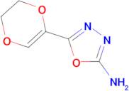 5-(5,6-dihydro-1,4-dioxin-2-yl)-1,3,4-oxadiazol-2-amine